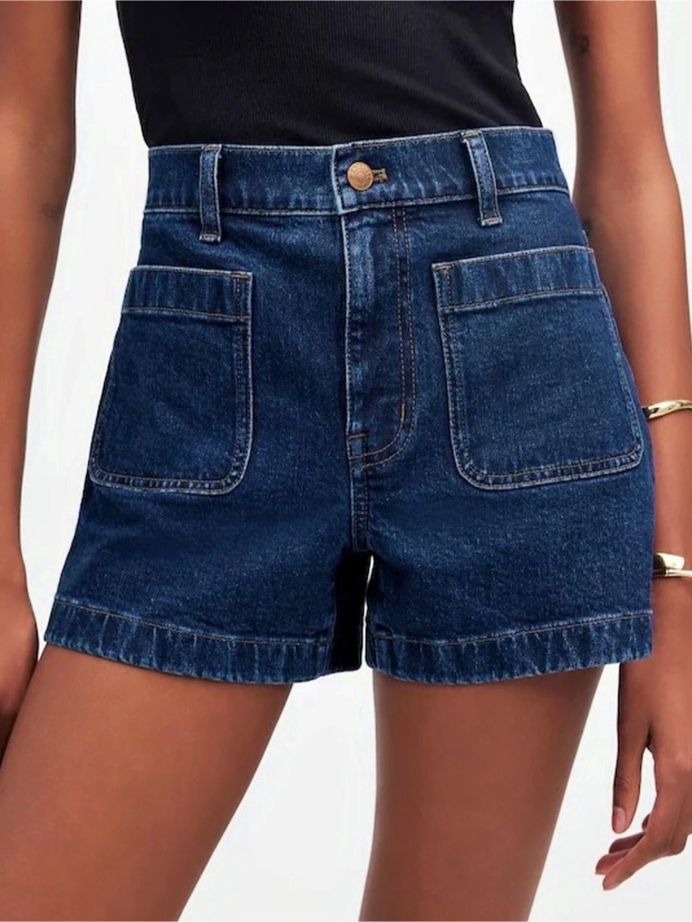 Madewell Emmett Denim Shorts in Blue Like New